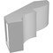 Ekena Millwork 5-in. W x 12-in. D x 12-in. H Ridgewood Architectural Grade PVC Knee Brace BRCP05X12X12RID - alternate 5